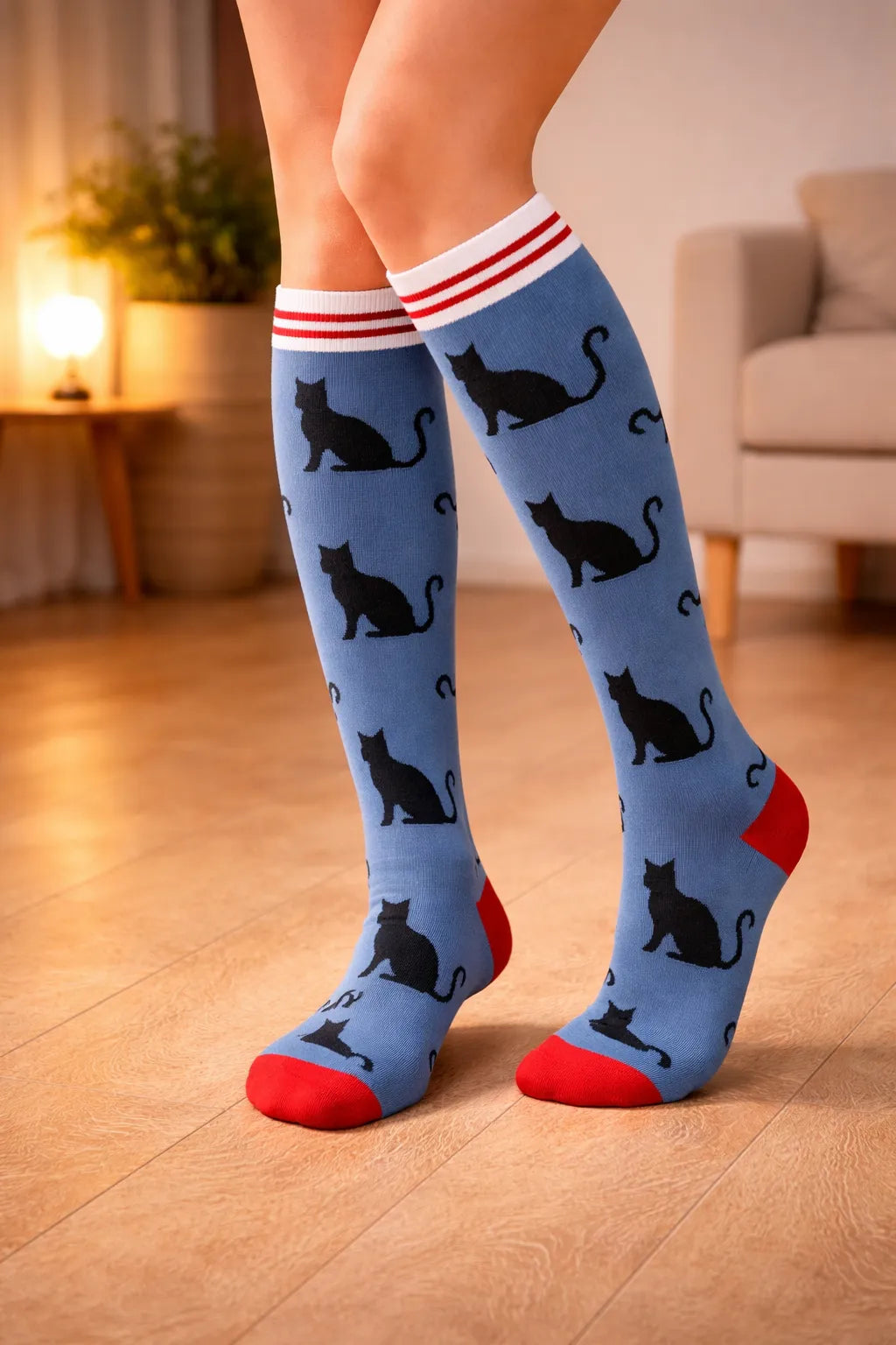 Joyful Compression – Cat Silhouette
