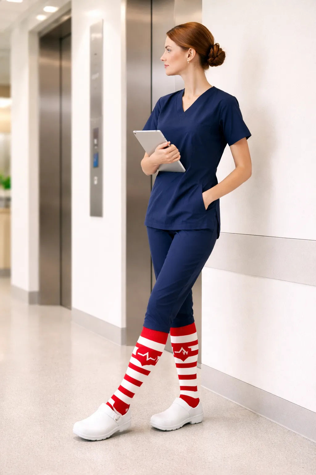 Joyful Compression – Heartbeat Stripe